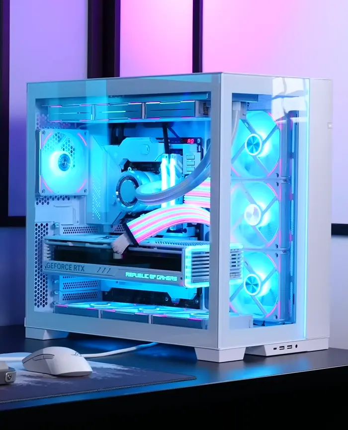 LianLi 011 Dynamic Evo White Asthetic LianLi 011 Dynamic Evo White Aesthetic